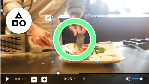 動画に図形挿入