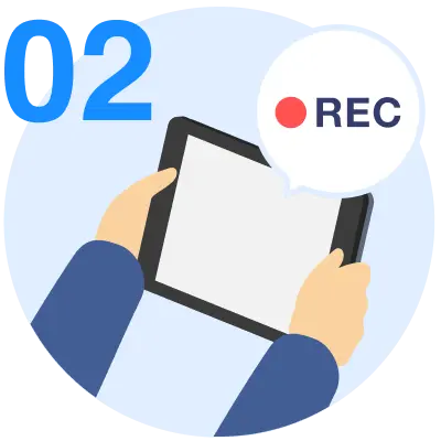 作成計画表に基づいて動画マニュアルの作成を進める
