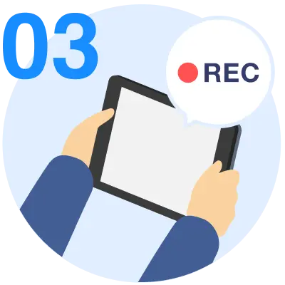 作成計画表や必要資格に基づいて動画マニュアルの作成を進める