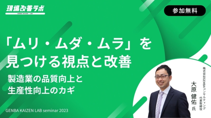3M（ムリムダムラ）の視点と改善 製造業の品質向上と生産性向上への鍵