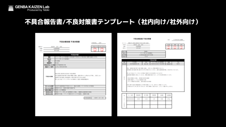 【テンプレ付】不具合報告書の書き方は？不良対策書にも使える項目や例文も解説 現場改善ラボ 