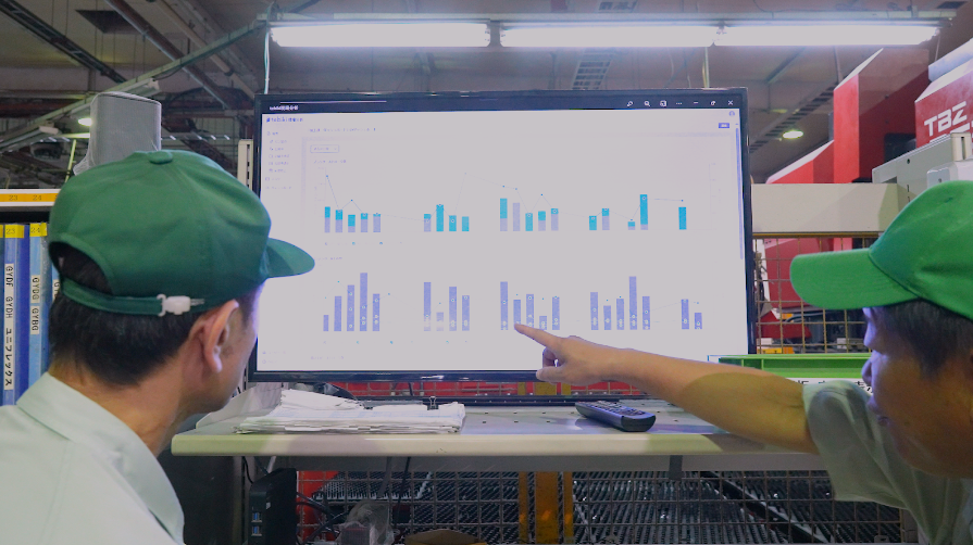 NACL（株式会社日本電気化学工業所）｜ダッシュボードで分析する様子