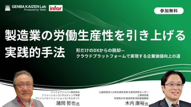 製造業の労働生産性を引き上げる実践的手法