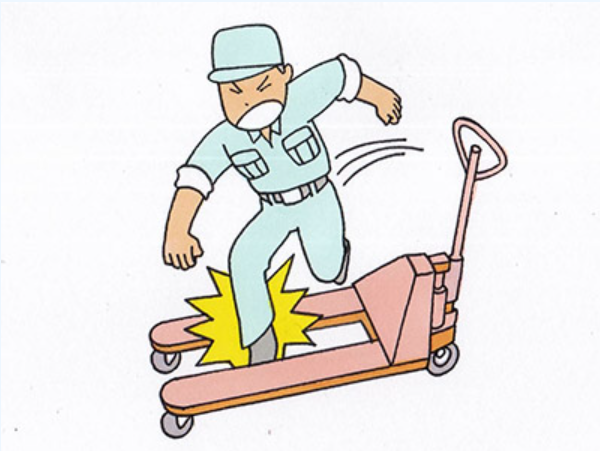 不適切な置き方と危険な移動による労働災害事例