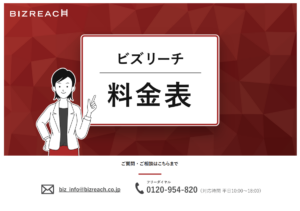 ビズリーチ料金表